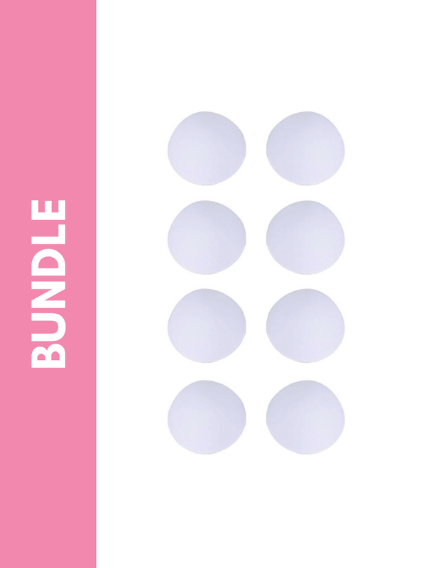 Ultimate Round Pad Enhancer Bundle Pack in White (4 Pack) - Pink N' Proper