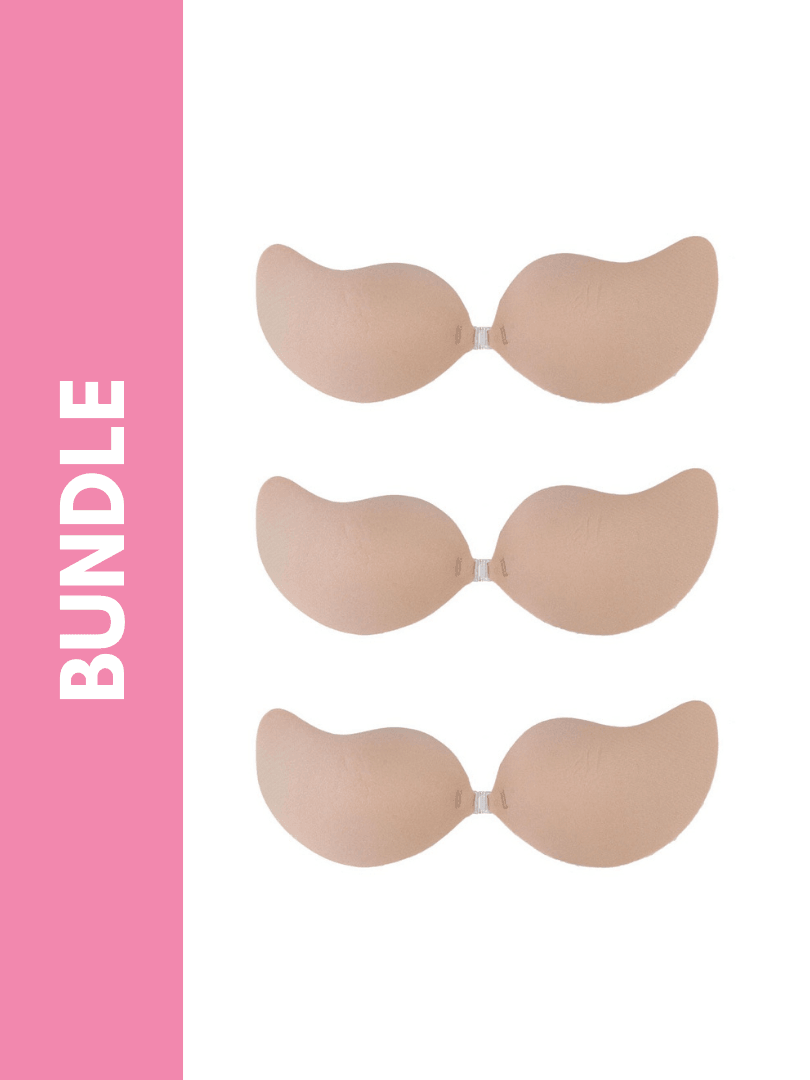 Ultimate Silicone Reusable Adhesive Winged Enhancer Bundle Pack in Skin (3 Pack) - Pink N' Proper