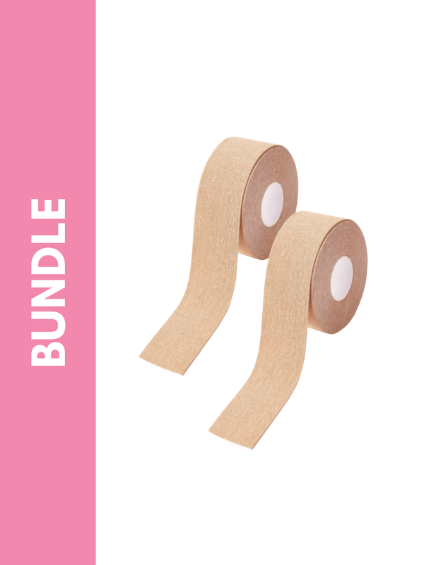 Ultimate Disposable Lift Up Boob Tape/Sports Tape Bundle Pack in Skin (2 Pack) - Pink N' Proper