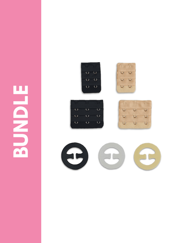 Ultimate Bra Strap Clip & Bra Extender Hook Bundle Pack (7 Pack)