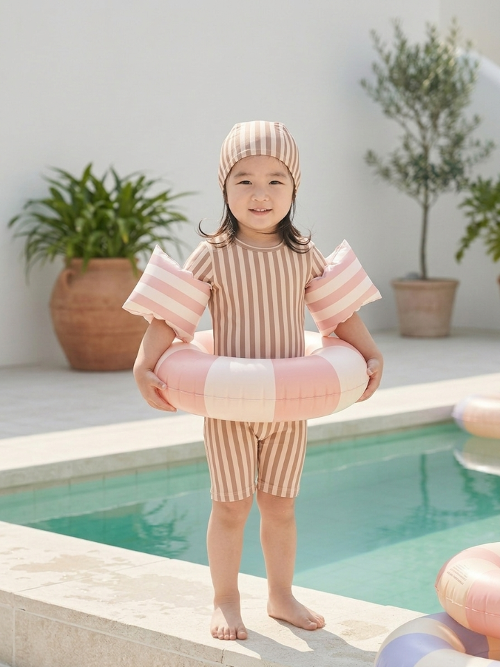 Pink N’ Proper kids swim cap and children's swimwear