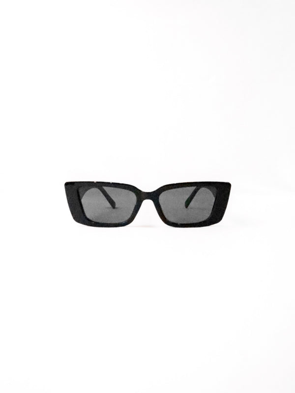 Seven Seas Aqua Square Frame Sunglasses in Black