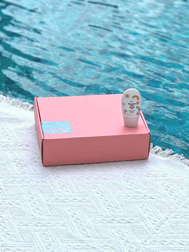 Summer Girl Gift Box & Guess My Age! Sunscreen SPF30+ Bundle Set - Pink N' Proper