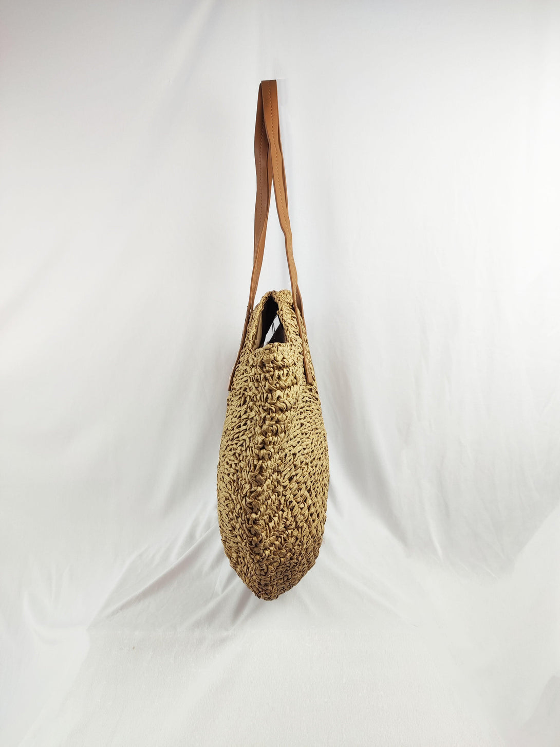 Padma Beach Shoulder Handbag with Zip in Brown - Pink N' Proper