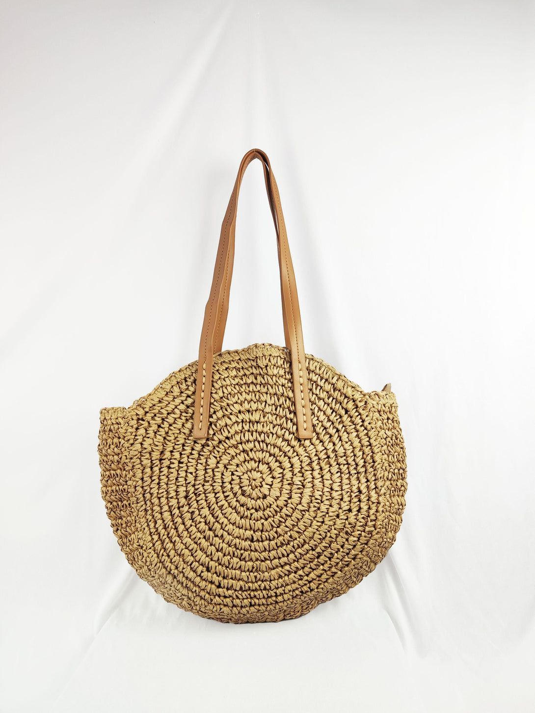 Padma Beach Shoulder Handbag with Zip in Brown - Pink N' Proper