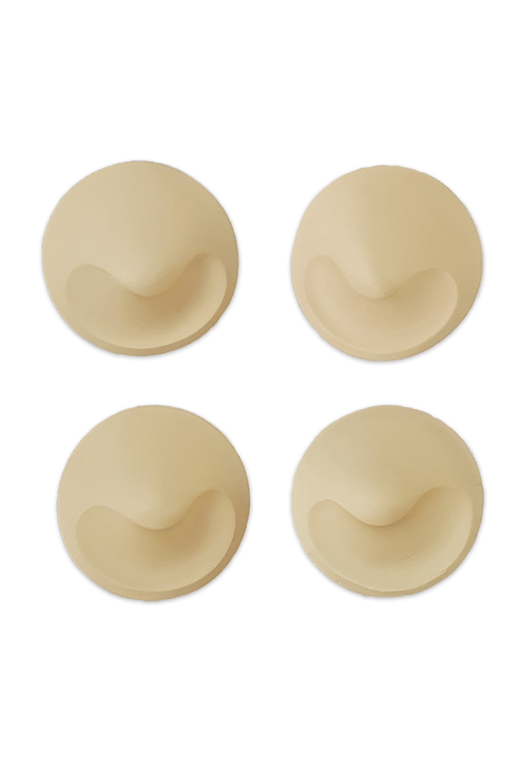 Ultimate Round Push Up Pad Enhancer for Swimwear/Sports Bra in Beige (2 Pack) - Pink N' Proper