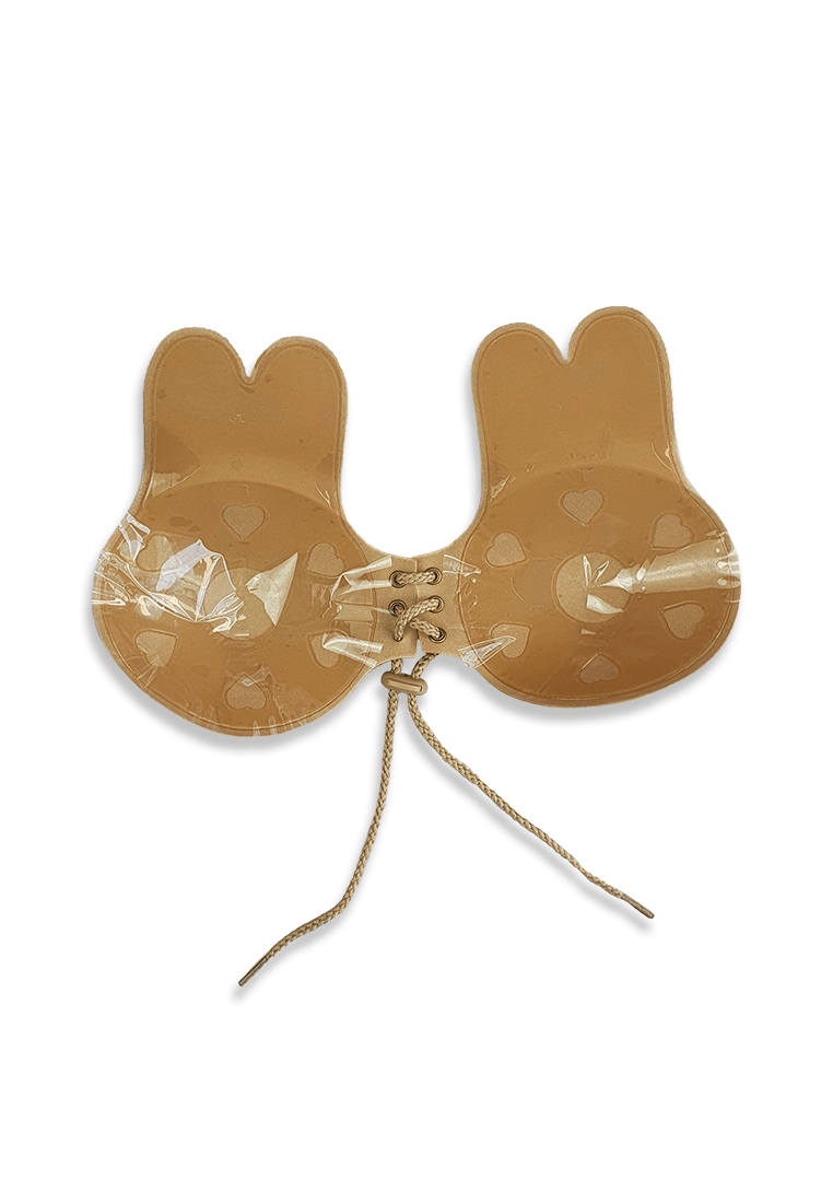 Ultimate Rabbit Ears Reusable Adhesive Drawstring Boob Lift Up Bra in Beige - Pink N' Proper