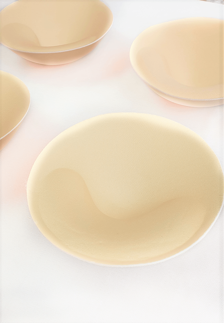 Ultimate Round Push Up Pad Enhancer for Swimwear/Sports Bra in Beige (2 Pack) - Pink N' Proper