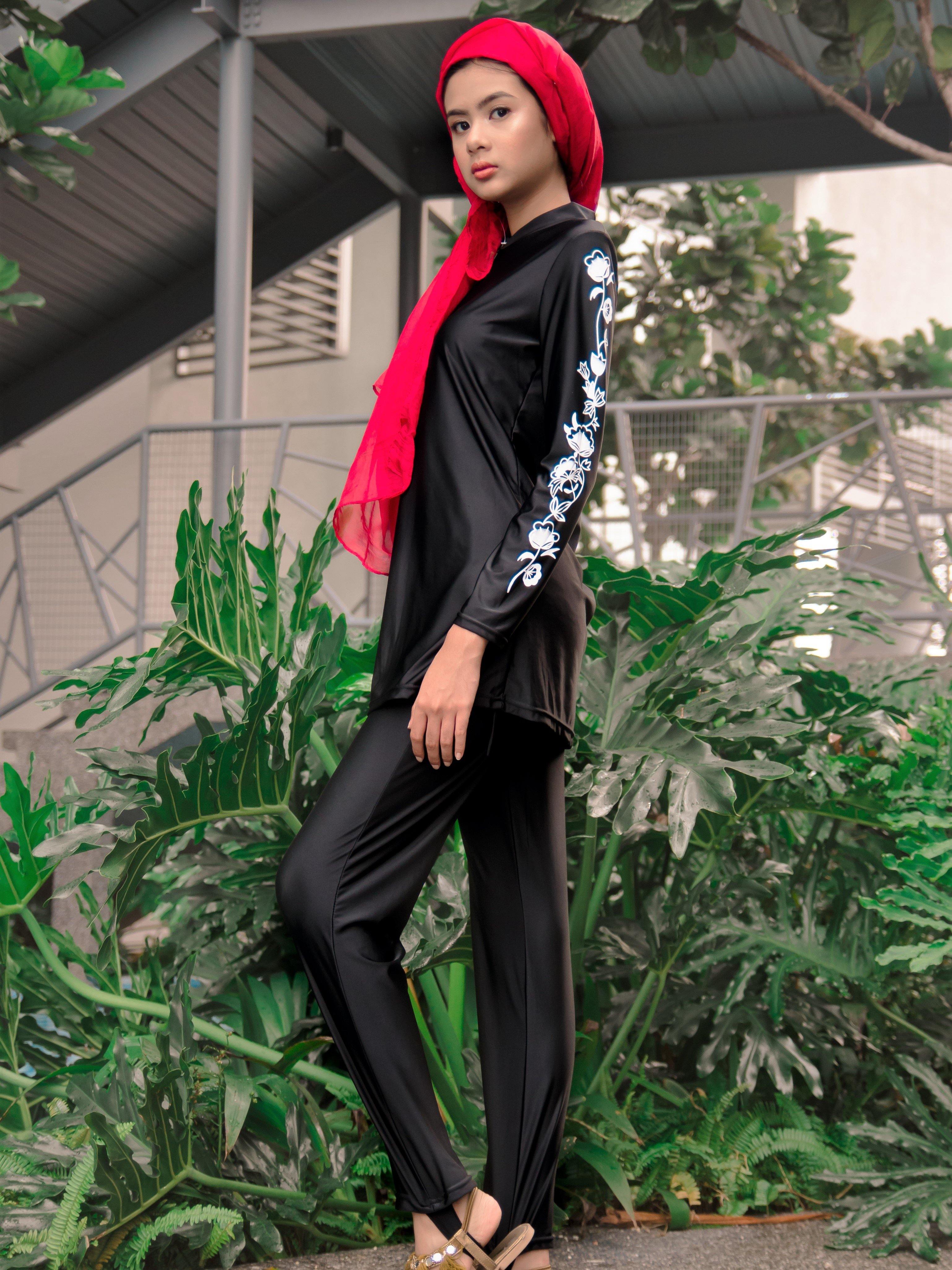 Different modest Muslimah swimwear styles for women
