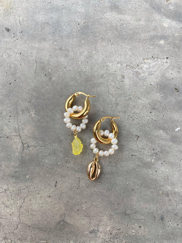 Summertime Dream Earrings in Lemon Brucite - Pink N' Proper