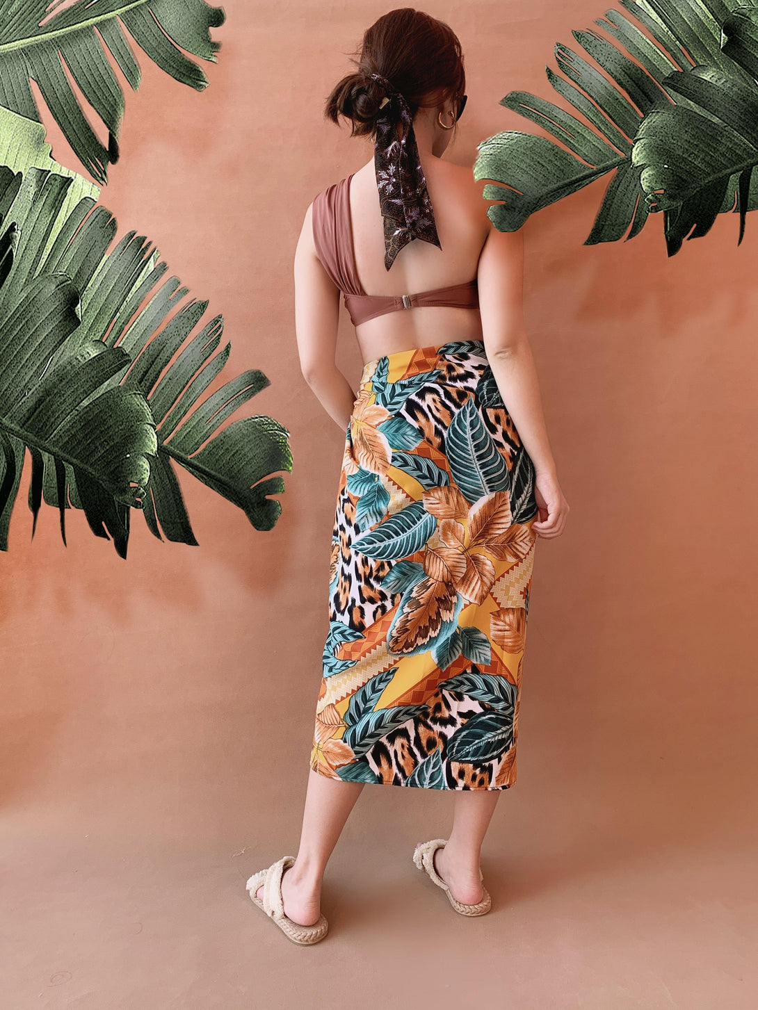 Galia Tropical Convertible Beach Sarong Yellow - Pink N' Proper