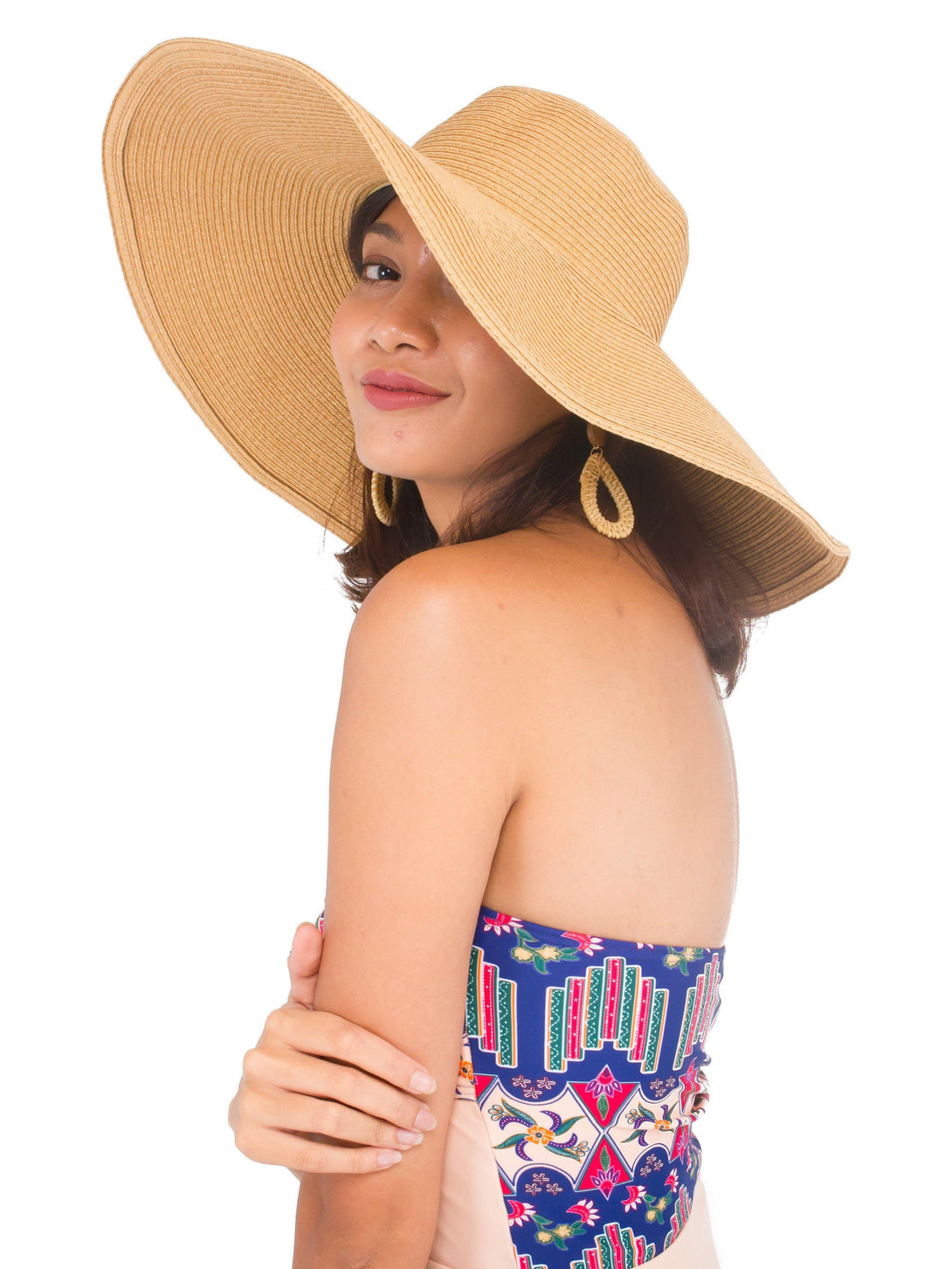 Straw Hat in Khaki - Pink N' Proper