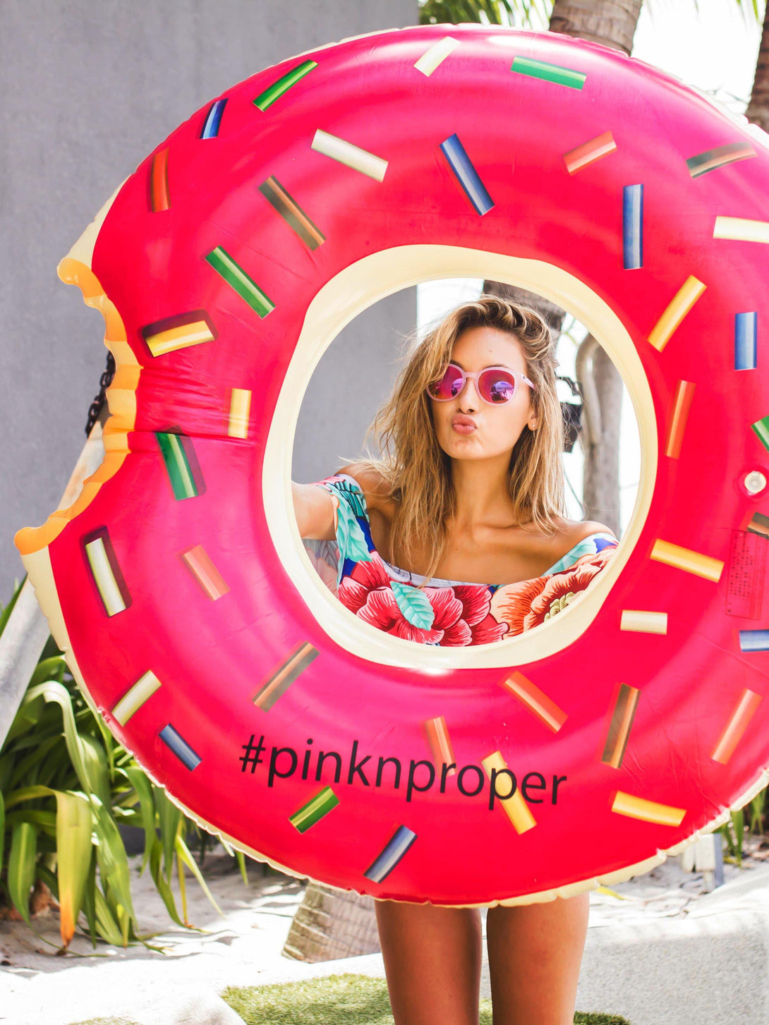 The Inflatable Donut Float - Pink N' Proper