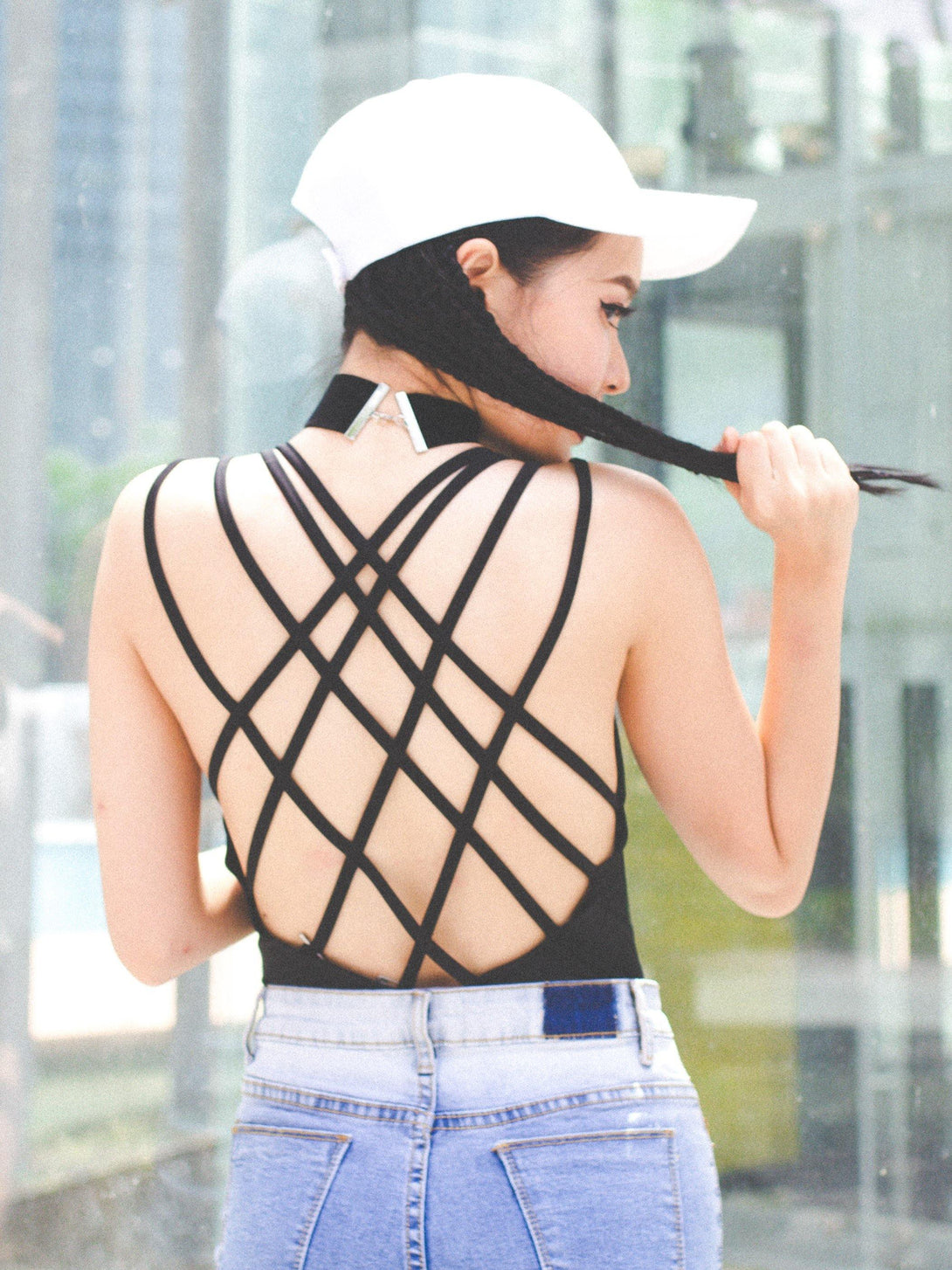 Estela Criss-Cross back Monokini - Pink N' Proper