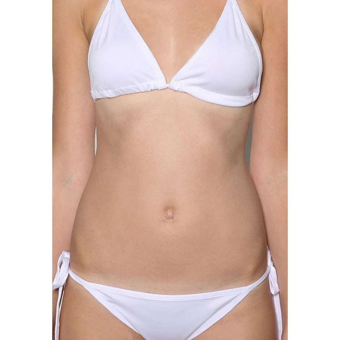 Pink N' Proper:Basic Triangle Bikini Set (White)