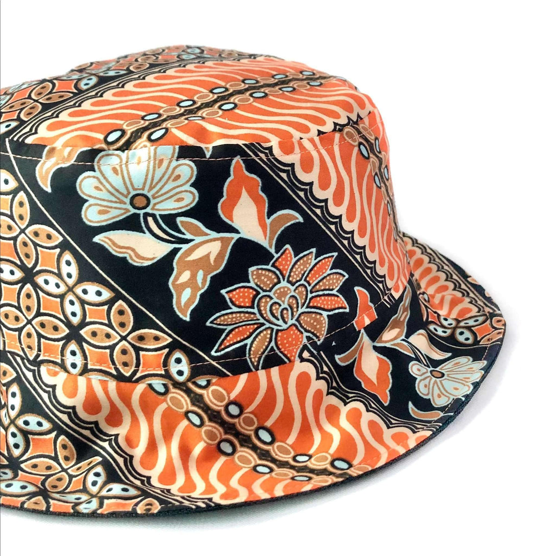 Pink N' Proper:Batik Bucket Hat in Orange