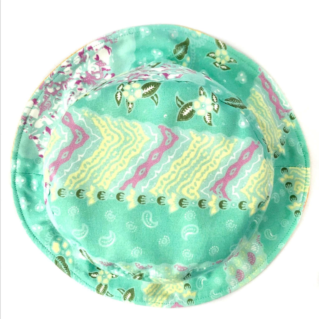 Pink N' Proper:Batik Bucket Hat in Turquoise