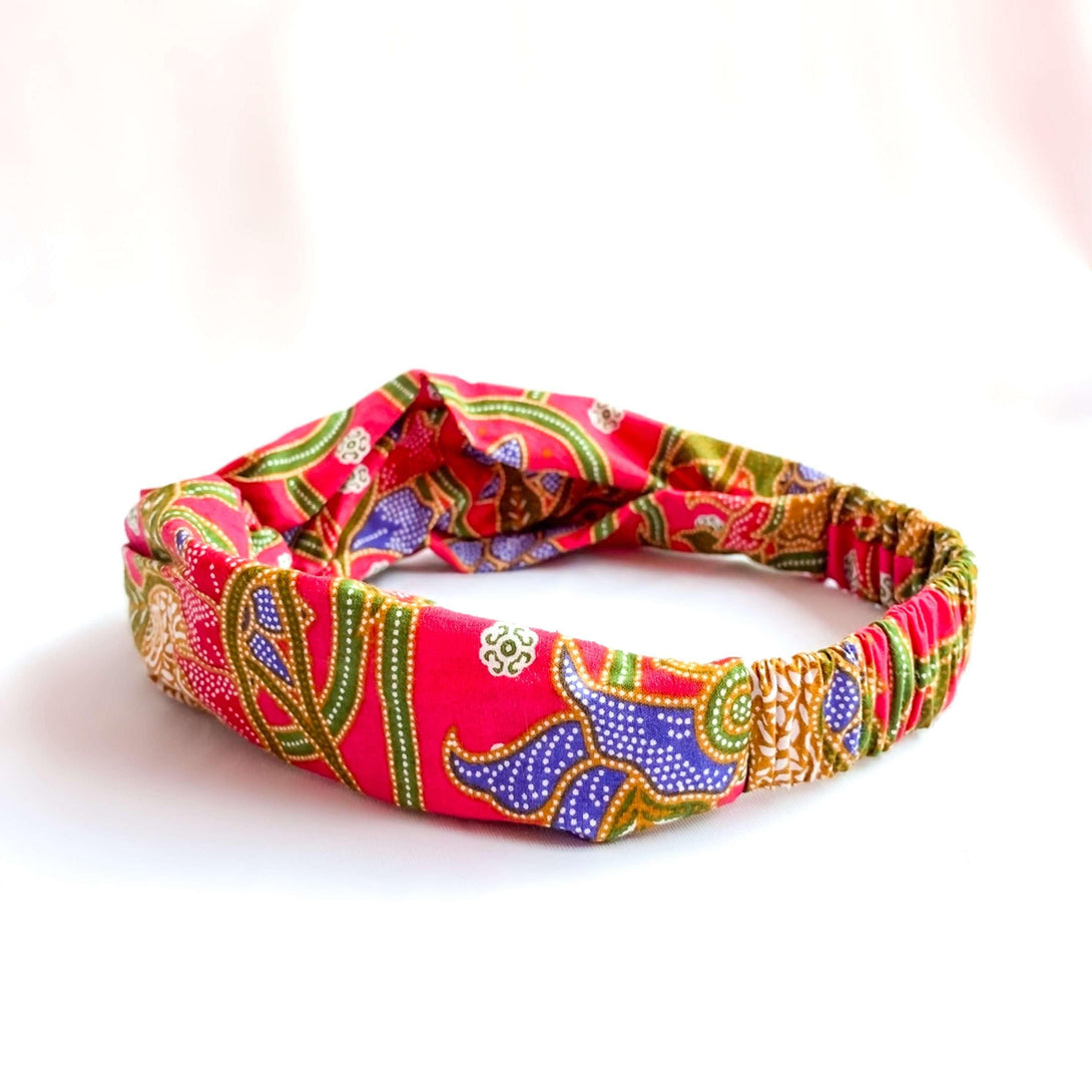 Pink N' Proper:Batik Headband in Fuchsia