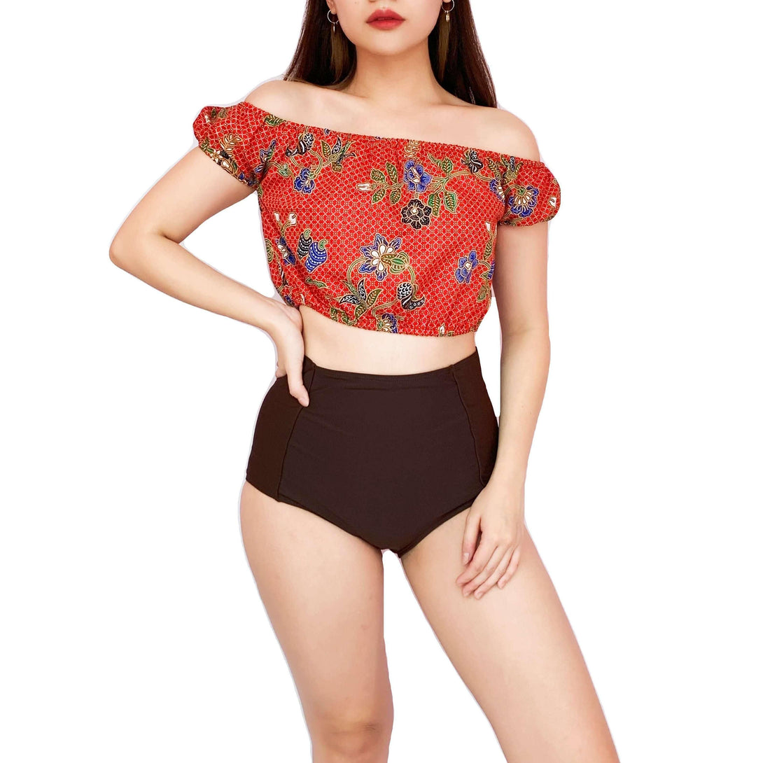 Pink N' Proper:Batik Millie Top in Red