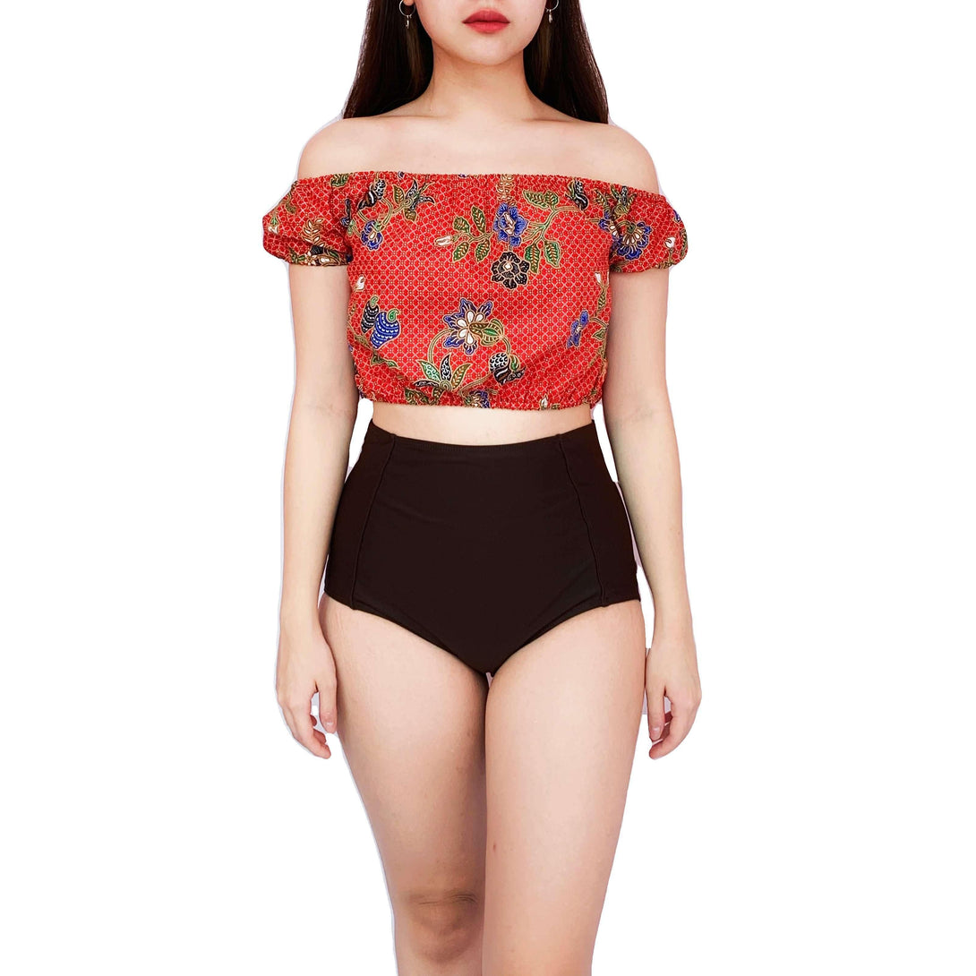 Pink N' Proper:Batik Millie Top in Red