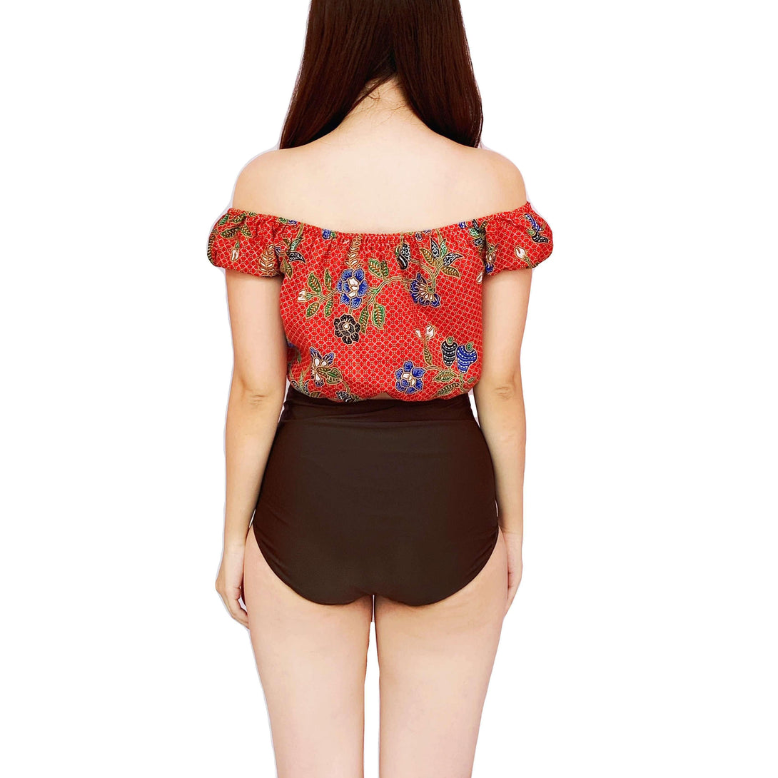 Pink N' Proper:Batik Millie Top in Red