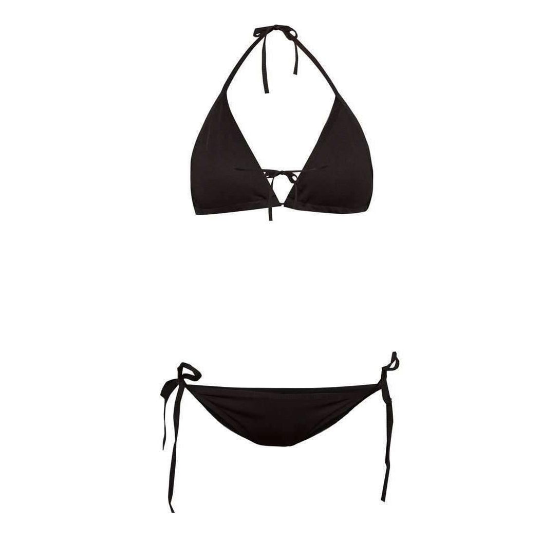 Pink N' Proper:Basic Triangle Bikini Set (Black)
