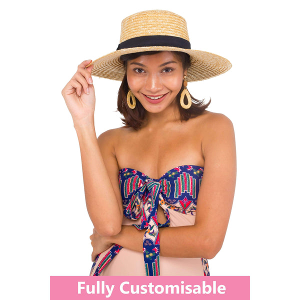 Pink N' Proper:Boater Hat