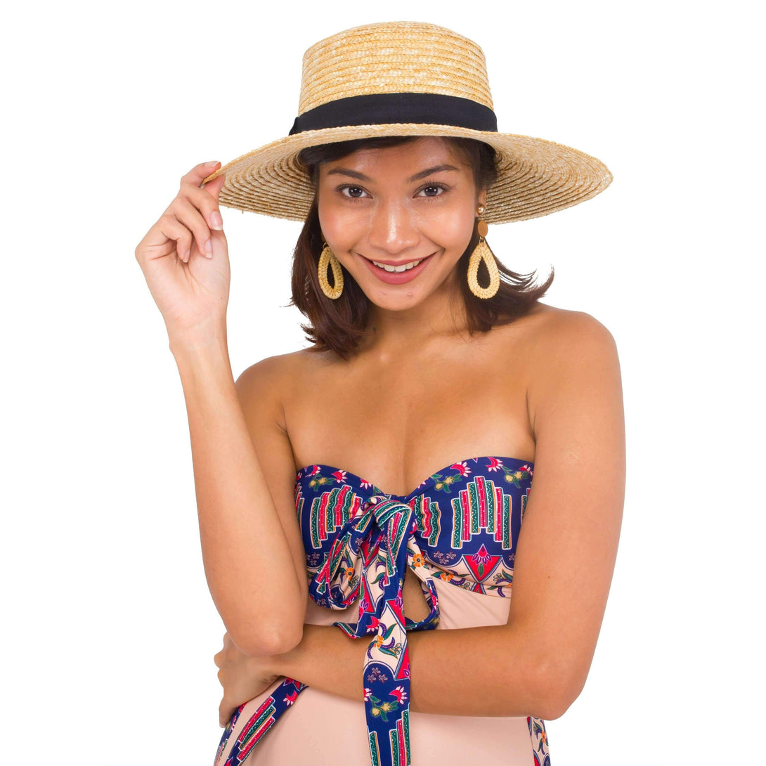 Pink N' Proper:Boater Hat