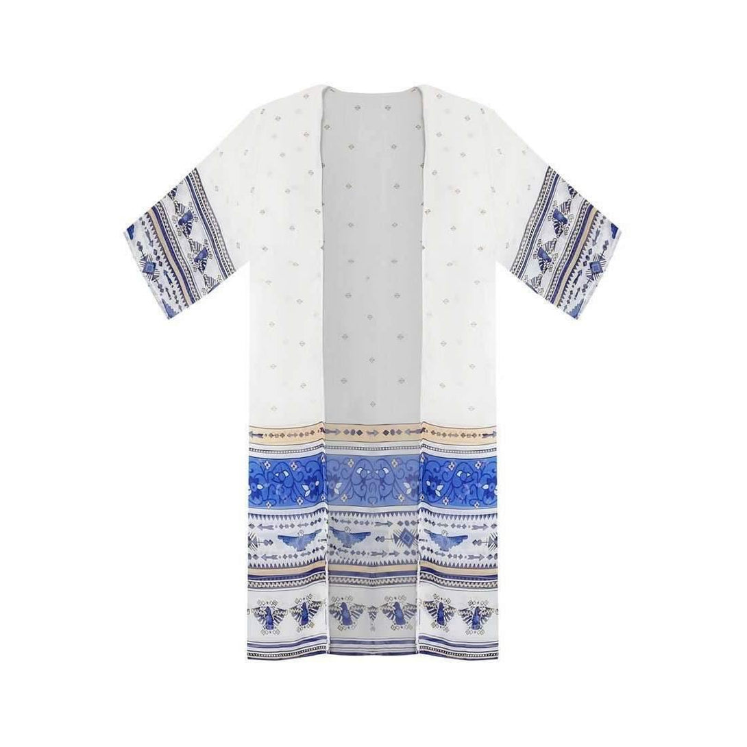 Pink N' Proper:Calaeno Long Kimono Blue