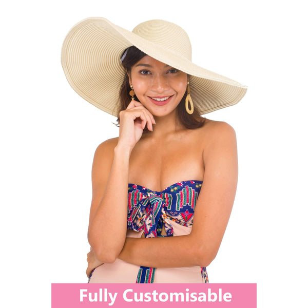 Pink N' Proper:Straw Hat in Beige