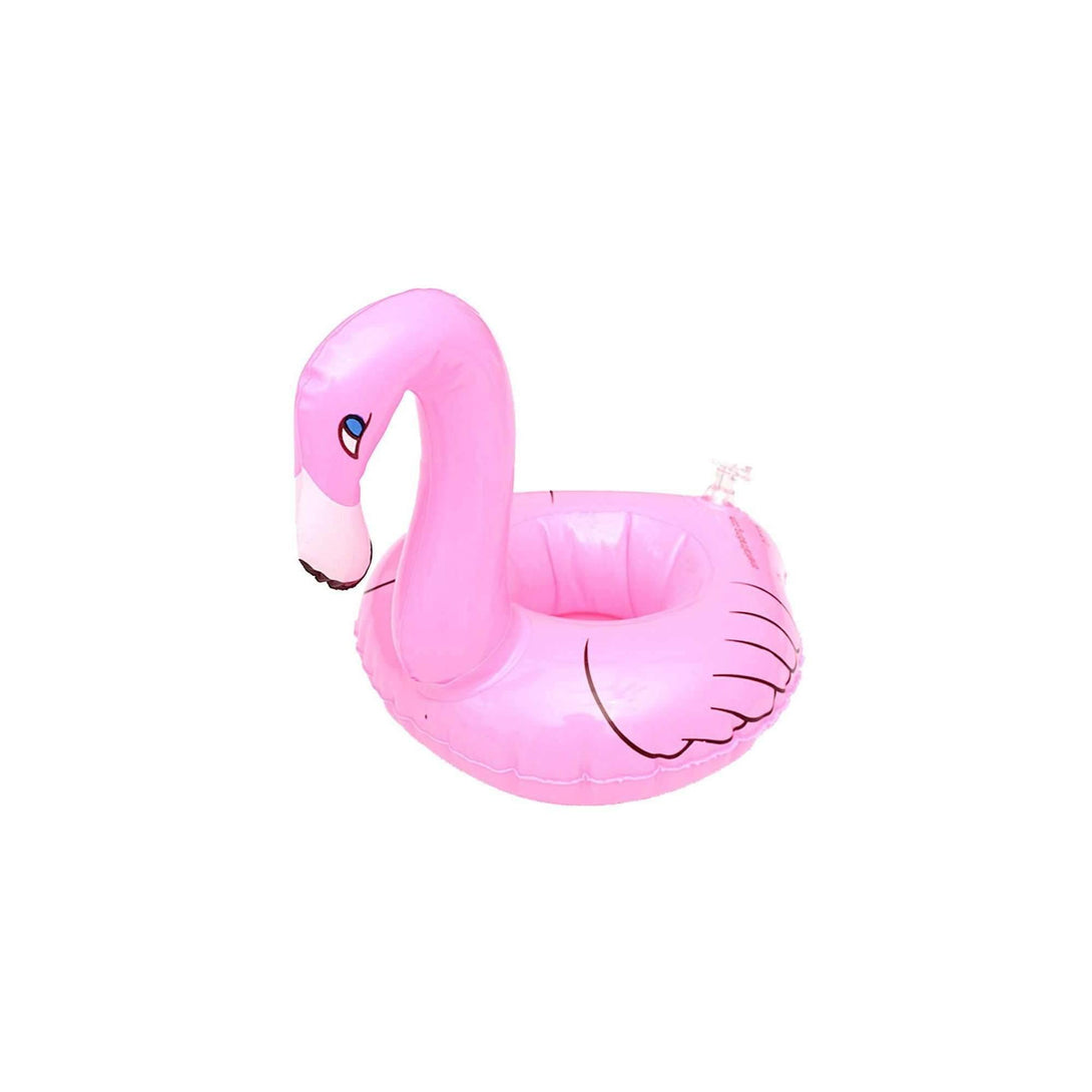 Pink N' Proper:The Inflatable Flamingo Drink Holder Float