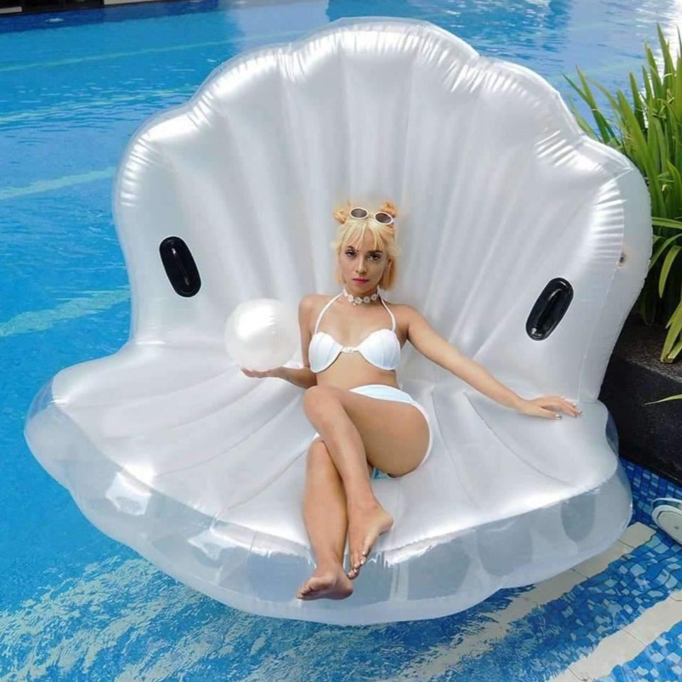 Pink N' Proper:The Inflatable Giant Shell Float