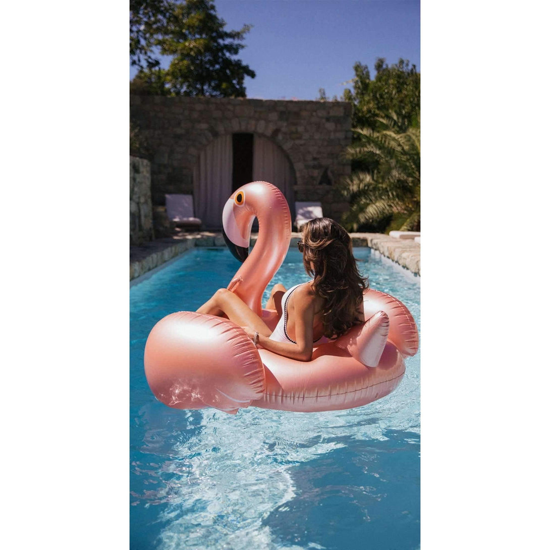 Pink N' Proper:The LIMITED EDITION Inflatable Rose Gold Flamingo Float