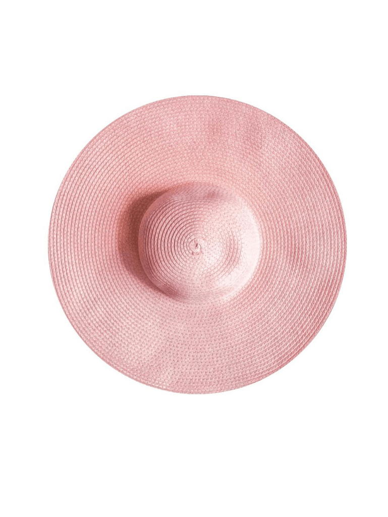 Straw Hat in Dusty Pink - Pink N' Proper