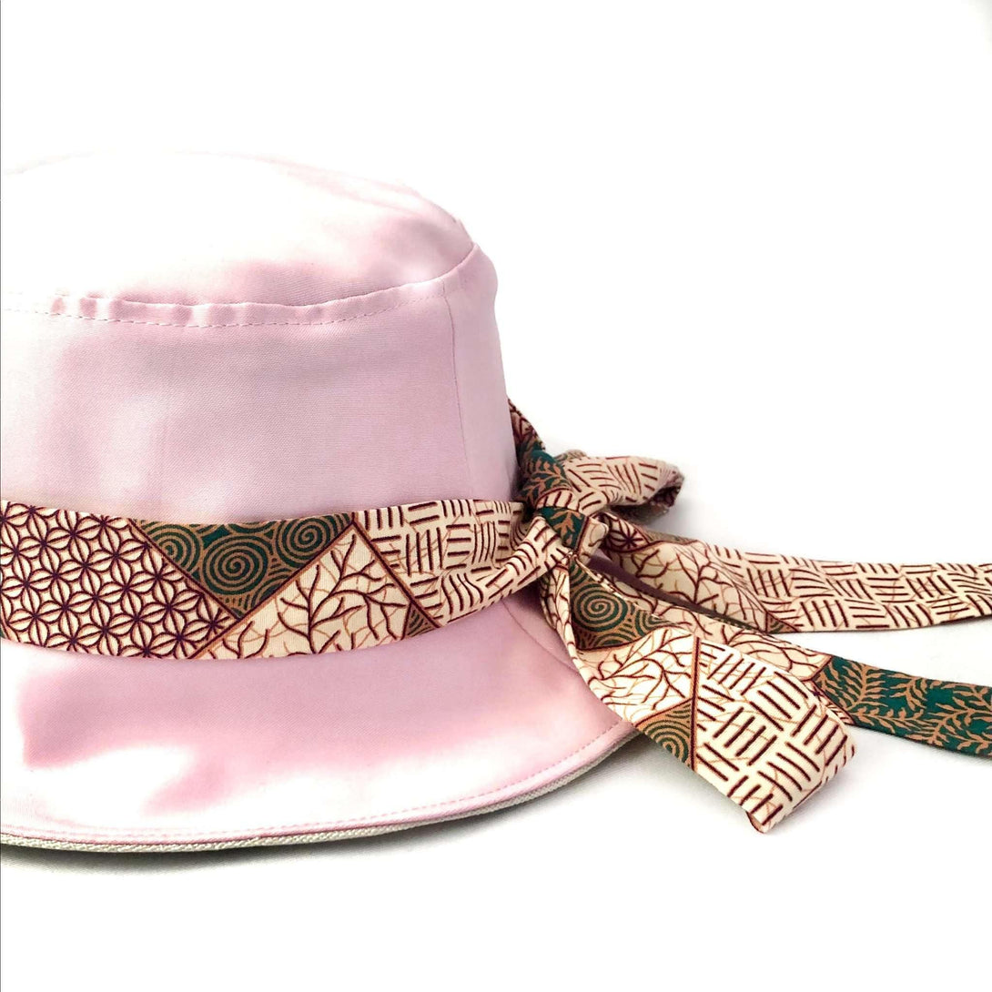 Pink N' Proper:Satin Bucket Hat in Light Pink