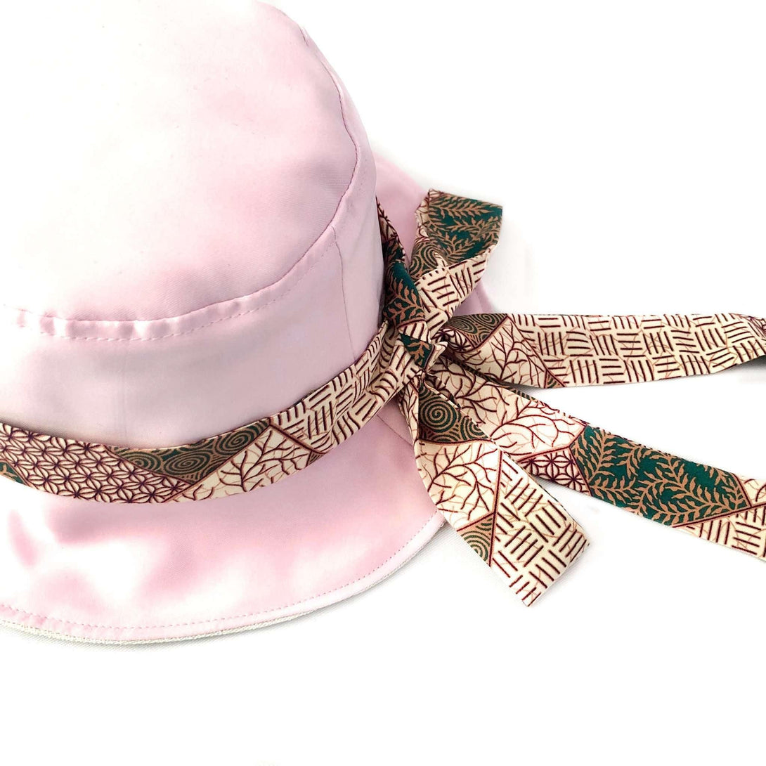 Pink N' Proper:Satin Bucket Hat in Light Pink