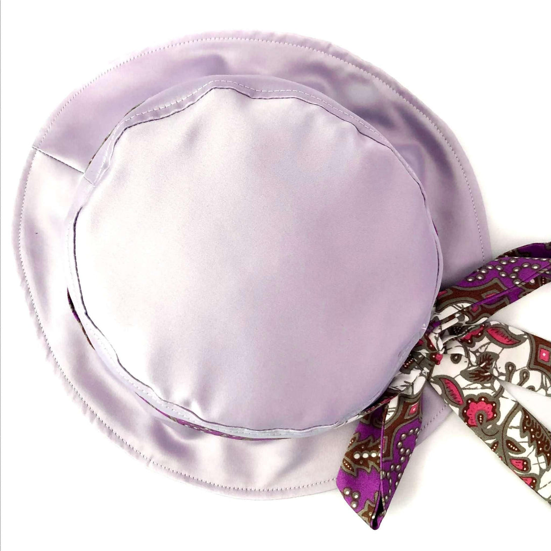 Pink N' Proper:Satin Bucket Hat in Lilac
